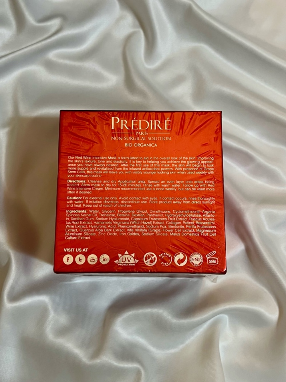 Red Wine Intensive Cream Face, Neck and Chest, 50ml - Picture 2 of 3